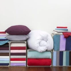 Non Iron Plain Dye White Valance -Bedding Store 1000000603 alt02