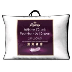 Fogarty Pack Of 2 Duck Feather & Down Back Sleeper Pillows -Bedding Store 1000047410 alt03