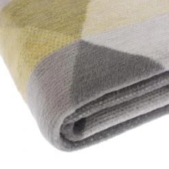 Super Soft Geo Ochre Throw -Bedding Store 1000152687 alt03