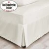 Non Iron Plain Dye Ivory Fitted Valance Sheet -Bedding Store 30145707