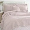 Lace Edge Blush Bedspread -Bedding Store 30274756