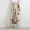 Super Soft Plaid Check Natural Throw -Bedding Store 30410648