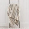 Super Soft Ombre Stripe Natural Throw -Bedding Store 30655831