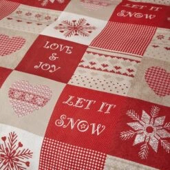 Catherine Lansfield Let It Snow Cotton Rich Red Duvet Cover And Pillowcase Set -Bedding Store 30673067 alt04