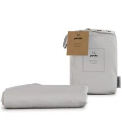 Panda Bamboo White Fitted Sheet -Bedding Store 30677546 alt01