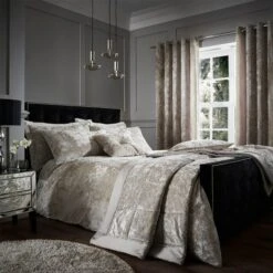 Catherine Lansfield Crushed Velvet Duvet Cover And Pillowcase Set -Bedding Store 30705469