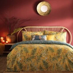 Furn. Riva Mazari Mustard Duvet Cover And Pillowcase Set 25 Furn. Riva Mazari Mustard Duvet Cover And Pillowcase Set -Bedding Store 30710707