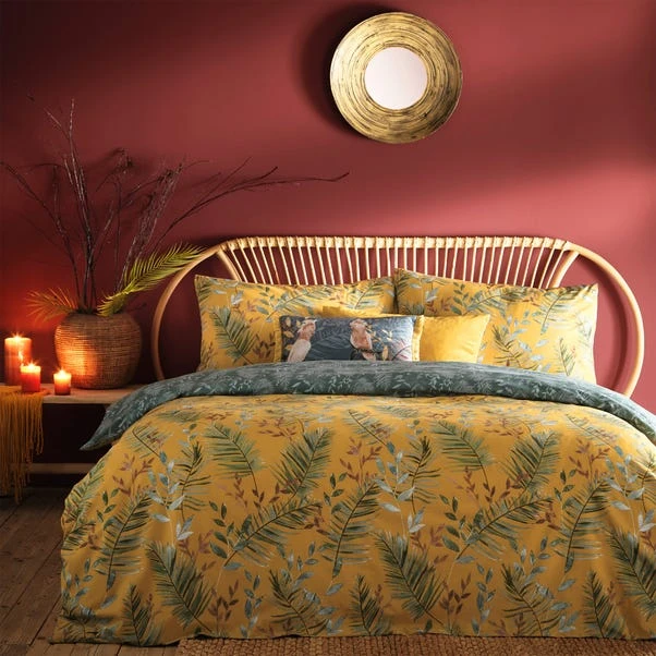 Furn. Riva Mazari Mustard Duvet Cover And Pillowcase Set 6 Furn. Riva Mazari Mustard Duvet Cover And Pillowcase Set - Image 5