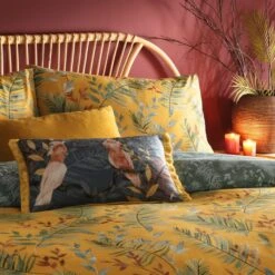 Furn. Riva Mazari Mustard Duvet Cover And Pillowcase Set 22 Furn. Riva Mazari Mustard Duvet Cover And Pillowcase Set -Bedding Store 30710708 alt01