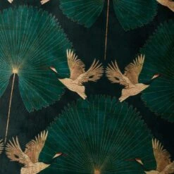 Luxe Cranes Duvet Cover And Pillowcase Set -Bedding Store 30771549 alt02