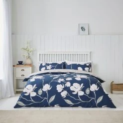 Lois Large Floral Duvet Cover And Pillowcase Set