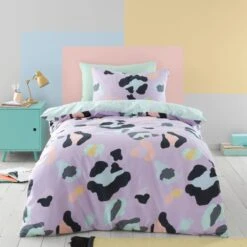 Leopard Duvet Cover And Pillowcase Set -Bedding Store 30782339
