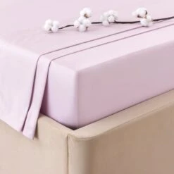 Dorma Smooth & Soft 300 Thread Count Cotton Sateen Flat Sheet 24 Dorma Smooth & Soft 300 Thread Count Cotton Sateen Flat Sheet -Bedding Store 30802345 alt01