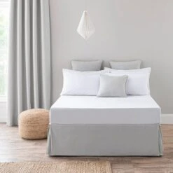 Luna Dove Grey Valance Trim -Bedding Store 30803316 alt01