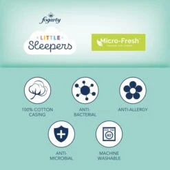 Fogarty Little Sleepers Forever Fresh Antibacterial 4 Tog All Seasons Cot Bed Duvet & Pillow Set -Bedding Store 30808793 alt02