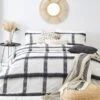 The Linen Yard Faux Mohair Stripe Navy 100% Cotton Duvet Cover & Pillowcase Set 2 The Linen Yard Faux Mohair Stripe Navy 100% Cotton Duvet Cover & Pillowcase Set -Bedding Store 30824158
