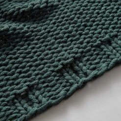 Chunky Knit Recycled Throw 130cm X 170cm -Bedding Store 30826699 alt03