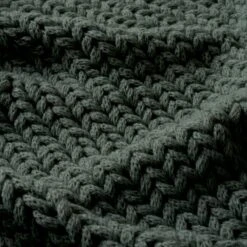 Chunky Knit Recycled Throw 130cm X 170cm -Bedding Store 30826707 alt03