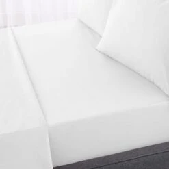 Hotel 230 Thread Count Crisp Cotton Percale Fitted Sheet -Bedding Store 30831817