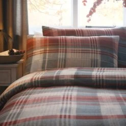 Dreams And Drapes Lodge Connolly Check Duvet Cover And Pillowcase Set -Bedding Store 30858094 alt01