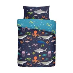Sea Life Duvet Cover And Pillowcase Set -Bedding Store 30858184 alt03