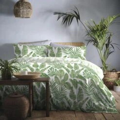 Tahiti Green Duvet Cover And Pillowcase Set -Bedding Store 30858200