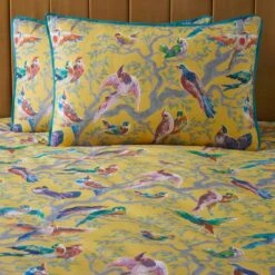 Laurence Llewelyn-Bowen Birdity 200 Thread Count Cotton Duvet Cover And Pillowcase Set -Bedding Store 30858369 alt02