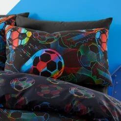 Bright Football Duvet Cover And Pillowcase Set -Bedding Store 30861098 alt01