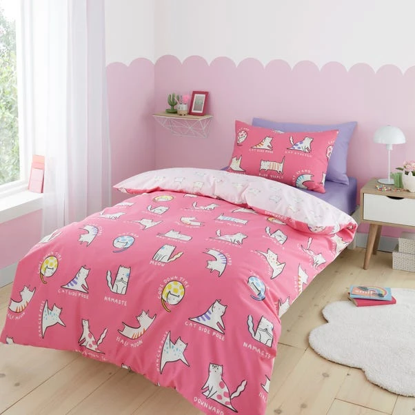 Yoga Cats Duvet Cover & Pillowcase Set 3 Yoga Cats Duvet Cover & Pillowcase Set