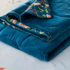 Dorma Modern Romance Vintage Blue 100% Cotton Bedspread -Bedding Store 30862310 alt03
