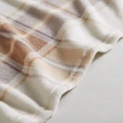 Printed Check Fleece Throw -Bedding Store 30864108 alt04