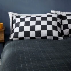 Checkerboard Duvet Cover & Pillowcase Set -Bedding Store 30871156 alt01