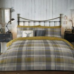 Dreams And Drapes Lodge Connolly Check Duvet Cover And Pillowcase Set -Bedding Store 30888518 alt03