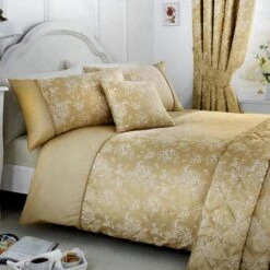 Dreams And Drapes Woven Jasmine Duvet Cover And Pillowcase Set -Bedding Store 30888568