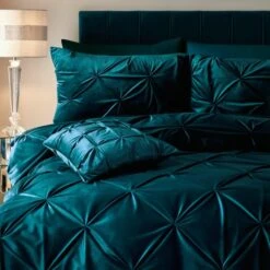 Soiree Mira Teal Duvet Cover And Pillowcase Set -Bedding Store 30888769 alt01