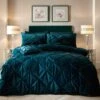 Soiree Mira Teal Duvet Cover And Pillowcase Set -Bedding Store 30888771