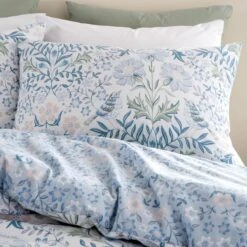 Bianca Hedgerow Hopper 200 Thread Count Cotton Blue Duvet Cover And Pillowcase Set -Bedding Store 30892622 alt02