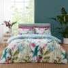 Catherine Lansfield Aruba Tropical Floral Green Duvet Cover And Pillowcase Set -Bedding Store 30892659