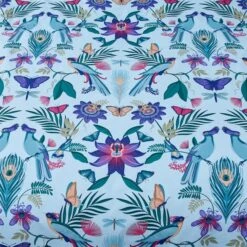 Catherine Lansfield Mya Tropical Floral Duck Egg Blue Duvet Cover And Pillowcase Set -Bedding Store 30892690 alt03