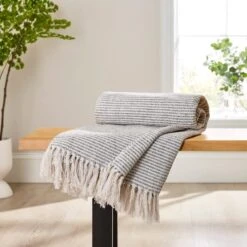 Russell Stripe Throw -Bedding Store 30896790