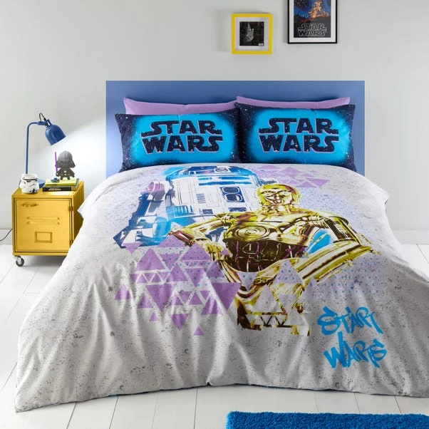 Star Wars R2D2 And C3PO Duvet Cover And Pillowcase Set 3 Star Wars R2D2 And C3PO Duvet Cover And Pillowcase Set