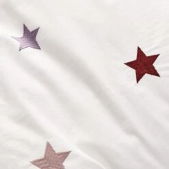 Embroidered Stars Single Duvet Cover And Pillowcase Set -Bedding Store 30898238 alt02