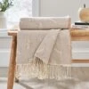 Hare Jacquard Woven Throw 130x180cm -Bedding Store 30898329