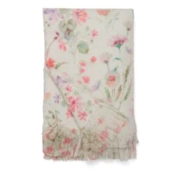 Watercoloured Floral Throw 130cm X 180cm -Bedding Store 30898349 alt05