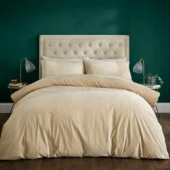 Liliana Pleated Luxury Velvet Duvet Cover And Pillowcase Set -Bedding Store 30901215