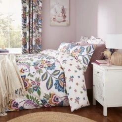 Lucinda Floral Pink Duvet Cover And Pillowcase Set -Bedding Store 30901561 alt06