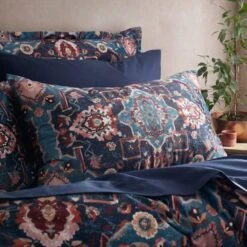 Soukara Dream Navy Duvet Cover And Pillowcase Set -Bedding Store 30901635 alt01