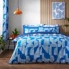 Elements Ezra Blue Cotton Duvet Cover And Pillowcase Set -Bedding Store 30902471