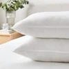 Hotel Pack Of 2 Luxury Cotton Anti Allergy Front Sleeper Pillows -Bedding Store 30904819