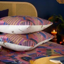 Furn. Eivissa Magenta Duvet Cover And Pillowcase Set -Bedding Store 30912280 alt01